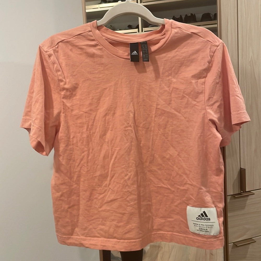 Adidas Peach Pink Crop Top